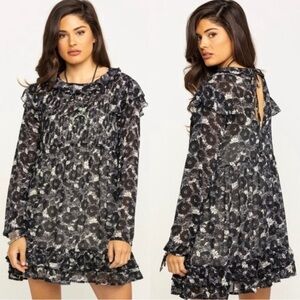 Free People These Dreams Floral Mini Dress